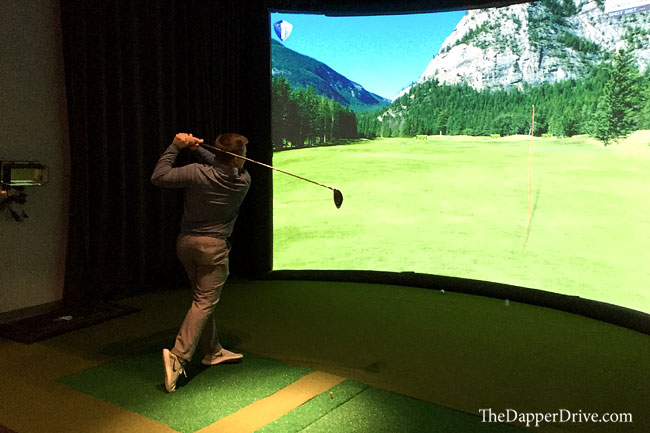golf simulator at golf & body nyc